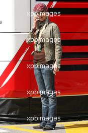 10.05.2007 Barcelona, Spain,  A girl in the paddock - Formula 1 World Championship, Rd 4, Spanish Grand Prix, Thursday