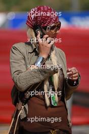 10.05.2007 Barcelona, Spain,  A girl in the paddock - Formula 1 World Championship, Rd 4, Spanish Grand Prix, Thursday