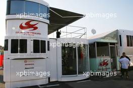 09.05.2007 Barcelona, Spain,  Super Aguri Motorhome Motorhome - Formula 1 World Championship, Rd 4, Spanish Grand Prix, Wednesday