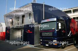 09.05.2007 Barcelona, Spain,  Toro Rosso Transporter and engineers room - Formula 1 World Championship, Rd 4, Spanish Grand Prix, Wednesday