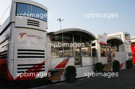 09.05.2007 Barcelona, Spain,  Toyota Motorhome - Formula 1 World Championship, Rd 4, Spanish Grand Prix, Wednesday