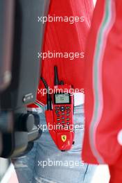 20.07.2007 Nürburg, Germany,  Team Radio of Michael Schumacher (GER), Scuderia Ferrari, Advisor - Formula 1 World Championship, Rd 10, European Grand Prix, Friday Practice