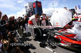 22.07.2007 Nurburg, Germany,  Lewis Hamilton (GBR), McLaren Mercedes - Formula 1 World Championship, Rd 10, European Grand Prix, Sunday Pre-Race Grid