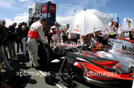 22.07.2007 Nurburg, Germany,  Lewis Hamilton (GBR), McLaren Mercedes - Formula 1 World Championship, Rd 10, European Grand Prix, Sunday Pre-Race Grid