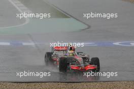 22.07.2007 Nürburg, Germany,  Lewis Hamilton (GBR), McLaren Mercedes, MP4-22, aquaplaned after a torrential downpour - Formula 1 World Championship, Rd 10, European Grand Prix, Sunday Race