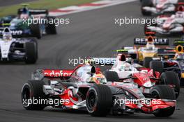 22.07.2007 Nurburg, Germany,  Lewis Hamilton (GBR), McLaren Mercedes at the start - Formula 1 World Championship, Rd 10, European Grand Prix, Sunday Race