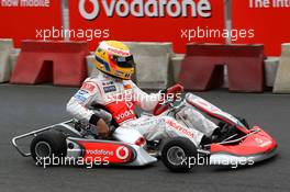 19.07.2007 Nürburg, Germany,  Lewis Hamilton (GBR), McLaren Mercedes, Vodafone Karting Event - Formula 1 World Championship, Rd 10, European Grand Prix, Thursday