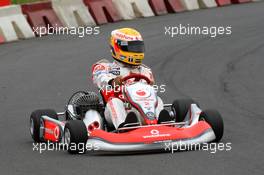 19.07.2007 Nürburg, Germany,  Lewis Hamilton (GBR), McLaren Mercedes, Vodafone Karting Event - Formula 1 World Championship, Rd 10, European Grand Prix, Thursday