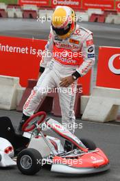 19.07.2007 Nürburg, Germany,  Lewis Hamilton (GBR), McLaren Mercedes, Vodafone Karting Event - Formula 1 World Championship, Rd 10, European Grand Prix, Thursday