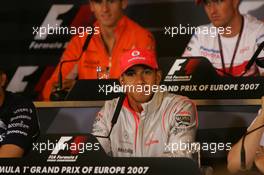 19.07.2007 Nürburg, Germany,  Lewis Hamilton (GBR), McLaren Mercedes - Formula 1 World Championship, Rd 10, European Grand Prix, Thursday Press Conference