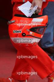 28.10.2007, Mugello, Italy,  Michael Schumacher (GER), Scuderia Ferrari, Advisor helmet - Ferrari World Finals