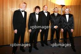 07.12.2007 Monte-Carlo, Monaco,   Max Mosley (GBR), FIA President, Fernando Alonso (ESP), His Serene Highness Prince Albert of Monaco, Lewis Hamilton (GBR), McLaren Mercedes and Kimi Raikkonen (FIN), Räikkönen, Scuderia Ferrari - 2007 FIA Gala Prize Giving Ceremony