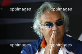 29.06.2007 Magny-Cours, France,  Flavio Briatore (ITA), Renault F1 Team, Team Chief, Managing Director - Formula 1 World Championship, Rd 8, French Grand Prix, Friday Press Conference