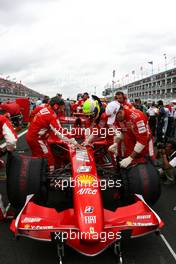 01.07.2007 Magny-Cours, France,  Felipe Massa (BRA), Scuderia Ferrari - Formula 1 World Championship, Rd 8, French Grand Prix, Sunday Pre-Race Grid