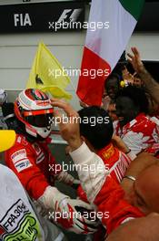 01.07.2007 Magny-Cours, France,  Winner, 1st, Kimi Raikkonen (FIN), Räikkönen, Scuderia Ferrari - Formula 1 World Championship, Rd 8, French Grand Prix, Sunday Podium