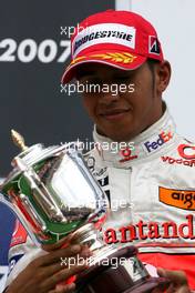 01.07.2007 Magny-Cours, France,  Lewis Hamilton (GBR), McLaren Mercedes - Formula 1 World Championship, Rd 8, French Grand Prix, Sunday Podium