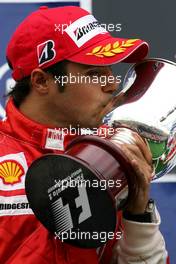 01.07.2007 Magny-Cours, France,  Felipe Massa (BRA), Scuderia Ferrari - Formula 1 World Championship, Rd 8, French Grand Prix, Sunday Podium