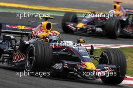 01.07.2007 Magny-Cours, France,  Mark Webber (AUS), Red Bull Racing , David Coulthard (GBR), Red Bull Racing - Formula 1 World Championship, Rd 8, French Grand Prix, Sunday Race