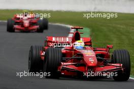 01.07.2007 Magny-Cours, France,  Kimi Raikkonen (FIN), Räikkönen, Scuderia Ferrari, Felipe Massa (BRA), Scuderia Ferrari - Formula 1 World Championship, Rd 8, French Grand Prix, Sunday Race