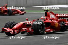 01.07.2007 Magny-Cours, France,  Kimi Raikkonen (FIN), Räikkönen, Scuderia Ferrari, Felipe Massa (BRA), Scuderia Ferrari - Formula 1 World Championship, Rd 8, French Grand Prix, Sunday Race