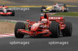 01.07.2007 Magny-Cours, France,  Kimi Raikkonen (FIN), Räikkönen, Scuderia Ferrari - Formula 1 World Championship, Rd 8, French Grand Prix, Sunday Race