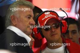 30.06.2007 Magny-Cours, France,  Michael Schumacher (GER), Scuderia Ferrari, Advisor, Willi Weber (GER), Driver Manager - Formula 1 World Championship, Rd 8, French Grand Prix, Saturday