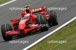 30.06.2007 Magny-Cours, France,  Kimi Raikkonen (FIN), Räikkönen, Scuderia Ferrari, F2007 - Formula 1 World Championship, Rd 8, French Grand Prix, Saturday Qualifying