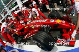 30.06.2007 Magny-Cours, France,  Kimi Raikkonen (FIN), Räikkönen, Scuderia Ferrari - Formula 1 World Championship, Rd 8, French Grand Prix, Saturday Practice