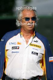 30.06.2007 Magny-Cours, France,  Flavio Briatore (ITA), Renault F1 Team, Team Chief, Managing Director - Formula 1 World Championship, Rd 8, French Grand Prix, Saturday