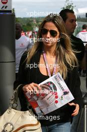 30.06.2007 Magny-Cours, France,  Rafaela Bassi (BRA), Girl Friend, girlfriend of Felipe Massa - Formula 1 World Championship, Rd 8, French Grand Prix, Saturday