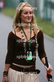 01.07.2007 Magny-Cours, France,  Liselore Kooijman (NED), Wife of Christijan Albers - Formula 1 World Championship, Rd 8, French Grand Prix, Sunday