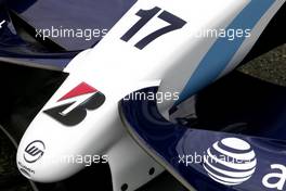 28.06.2007 Magny-Cours, France,  Williams F1 Team front wing - Formula 1 World Championship, Rd 8, French Grand Prix, Thursday