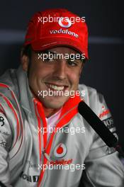 28.06.2007 Magny-Cours, France,  Fernando Alonso (ESP), McLaren Mercedes - Formula 1 World Championship, Rd 8, French Grand Prix, Thursday Press Conference