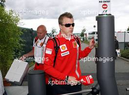 28.06.2007 Magny-Cours, France,  Kimi Raikkonen (FIN), Räikkönen, Scuderia Ferrari - Formula 1 World Championship, Rd 8, French Grand Prix, Thursday