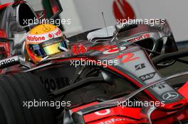 06.07.2007 Silverstone, England,  Lewis Hamilton (GBR), McLaren Mercedes, MP4-22 - Formula 1 World Championship, Rd 9, British Grand Prix, Friday Practice