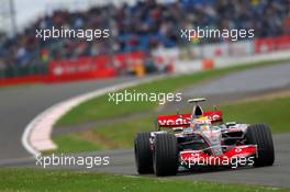 06.07.2007 Silverstone, England,  Lewis Hamilton (GBR), McLaren Mercedes, MP4-22 - Formula 1 World Championship, Rd 9, British Grand Prix, Friday Practice