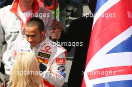 08.07.2007 Silverstone, England,  Lewis Hamilton (GBR), McLaren Mercedes - Formula 1 World Championship, Rd 9, British Grand Prix, Sunday Pre-Race Grid