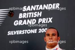 08.07.2007 Silverstone, England,  Lewis Hamilton (GBR), McLaren Mercedes - Formula 1 World Championship, Rd 9, British Grand Prix, Sunday Podium