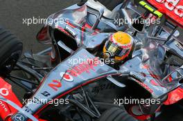 08.07.2007 Silverstone, England,  Lewis Hamilton (GBR), McLaren Mercedes, MP4-22 - Formula 1 World Championship, Rd 9, British Grand Prix, Sunday Race