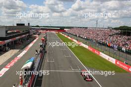 08.07.2007 Silverstone, England,  Lewis Hamilton (GBR), McLaren Mercedes, MP4-22, Kimi Raikkonen (FIN), Räikkönen, Scuderia Ferrari, F2007, Fernando Alonso (ESP), McLaren Mercedes, MP4-22 - Formula 1 World Championship, Rd 9, British Grand Prix, Sunday Race