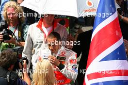 08.07.2007 Silverstone, England,  Lewis Hamilton (GBR), McLaren Mercedes - Formula 1 World Championship, Rd 9, British Grand Prix, Sunday Race