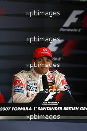 07.07.2007 Silverstone, England,  Lewis Hamilton (GBR), McLaren Mercedes - Formula 1 World Championship, Rd 9, British Grand Prix, Saturday Press Conference