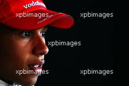 08.07.2007 Silverstone, England,  Lewis Hamilton (GBR), McLaren Mercedes - Formula 1 World Championship, Rd 9, British Grand Prix, Sunday Press Conference