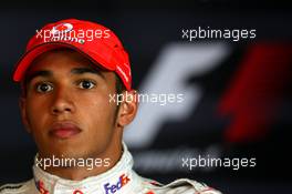 08.07.2007 Silverstone, England,  Lewis Hamilton (GBR), McLaren Mercedes - Formula 1 World Championship, Rd 9, British Grand Prix, Sunday Press Conference