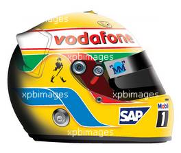 Season 2007, GRAPHIC of F1 HELMET - Lewis Hamilton (GBR), McLaren Mercedes