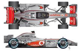 Season 2007, GRAPHIC of F1 CAR - Vodafone McLaren Mercedes MP4-22 / Lewis Hamilton (GBR), McLaren Mercedes