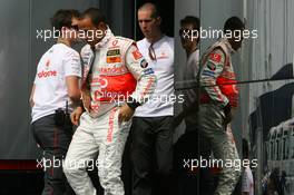 03.08.2007 Budapest, Hungary,  Lewis Hamilton (GBR), McLaren Mercedes - Formula 1 World Championship, Rd 11, Hungarian Grand Prix, Friday