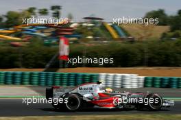 03.08.2007 Budapest, Hungary,  Lewis Hamilton (GBR), McLaren Mercedes, MP4-22 - Formula 1 World Championship, Rd 11, Hungarian Grand Prix, Friday Practice