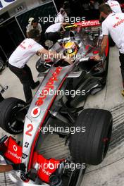 03.08.2007 Budapest, Hungary,  Lewis Hamilton (GBR), McLaren Mercedes - Formula 1 World Championship, Rd 11, Hungarian Grand Prix, Friday Practice