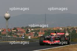 03.08.2007 Budapest, Hungary,  Lewis Hamilton (GBR), McLaren Mercedes, MP4-22 - Formula 1 World Championship, Rd 11, Hungarian Grand Prix, Friday Practice